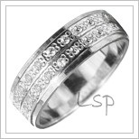 Snubní prsteny LSP 1853b bílé zlato