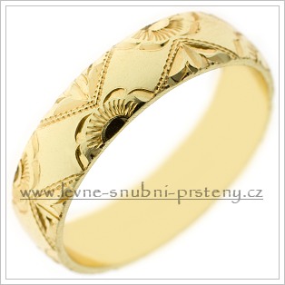 Snubní prsteny LSP 1862 žluté zlato