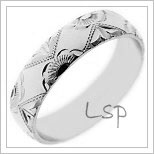 Snubní prsteny LSP 1862b bílé zlato