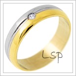 Snubní prsteny LSP 1881 - kombinované zlato