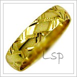 Snubní prsteny LSP 1882 žluté zlato