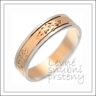 Snubní prsteny LSP 1883 kombinované zlato