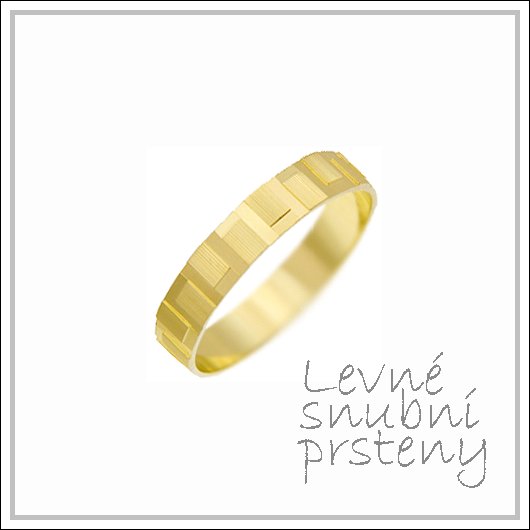 Snubní prsteny LSP 1887 žluté zlato
