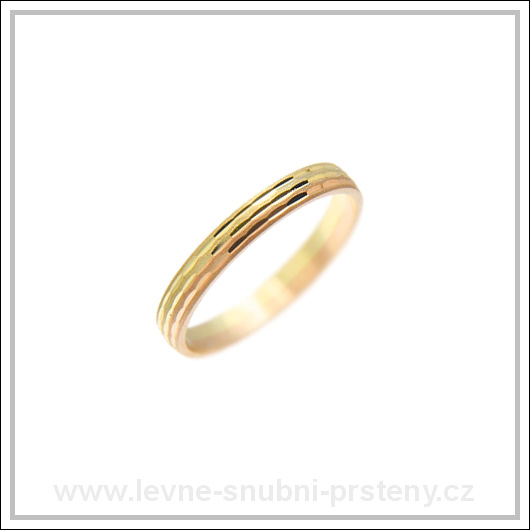 Snubní prsteny LSP 1894 kombinované zlato