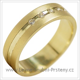 Snubní prsteny LSP 1901 žluté zlato