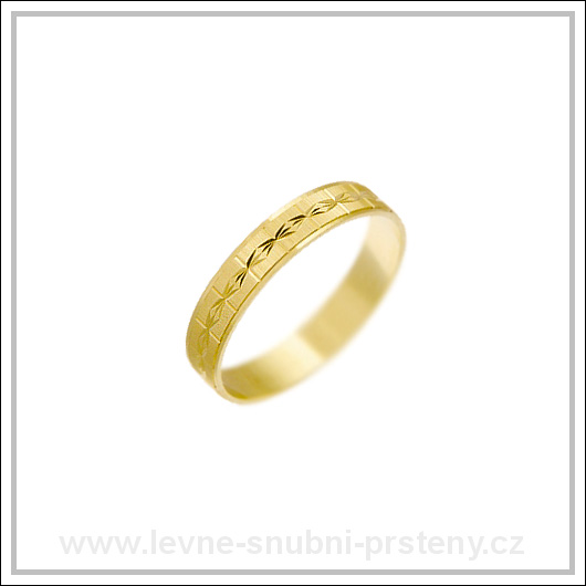 Snubní prsteny LSP 1934 žluté zlato