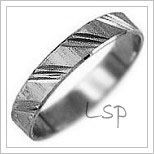 Snubní prsteny LSP 1965b bílé zlato