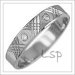 Snubní prsteny LSP 1998b bílé zlato