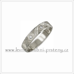 Snubní prsteny LSP 1998bz bílé zlato