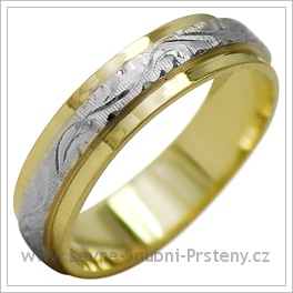 Snubní prsteny LSP 2024k kombinované zlato