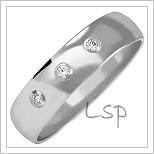 Snubní prsteny LSP 2031bz bílé zlato