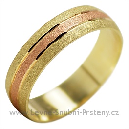 Snubní prsteny LSP 2033k kombinované zlato