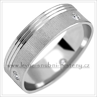 Snubní prsteny LSP 2042b bílé zlato