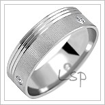Snubní prsteny LSP 2042bz bílé zlato