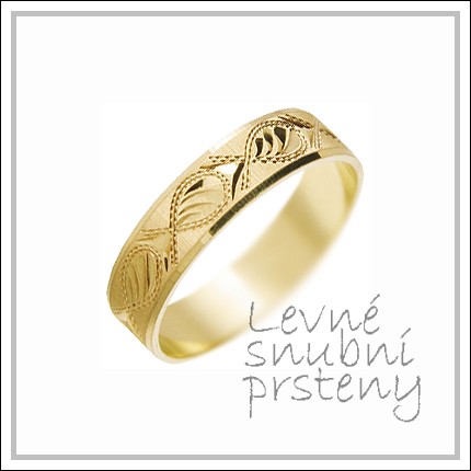 Snubní prsteny LSP 2048 žluté zlato