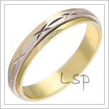 Snubní prsteny LSP 2066 kombinované zlato