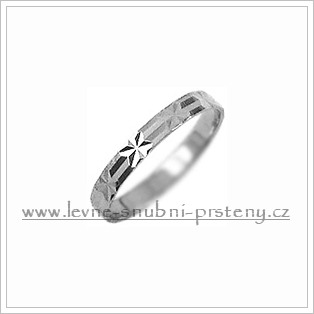 Snubní prsteny LSP 2070b bílé zlato