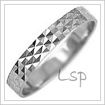 Snubní prsteny LSP 2089b bílé zlato