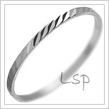 Snubní prsteny LSP 2096 bílé zlato