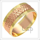 Snubní prsteny LSP 2114 kombinované zlato