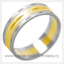 Snubní prsteny LSP 2116k kombinované zlato