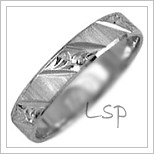 Snubní prsteny LSP 2121b bílé zlato