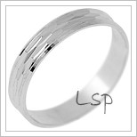 Snubní prsteny LSP 2125 - bílé zlato