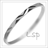 Snubní prsteny LSP 2127 bílé zlato