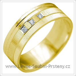 Snubní prsteny LSP 2147 žluté zlato
