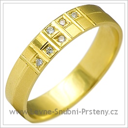 Snubní prsteny LSP 2149 žluté zlato