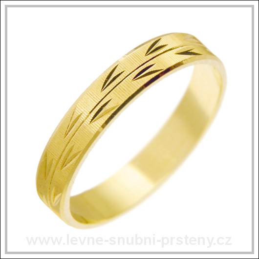 Snubní prsteny LSP 2151 žluté zlato