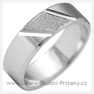 Snubní prsteny LSP 2155b bílé zlato
