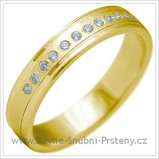Snubní prsteny LSP 2158 žluté zlato