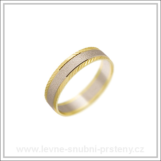 Snubní prsteny LSP 2161 kombinované zlato