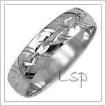 Snubní prsteny LSP 2166b bílé zlato