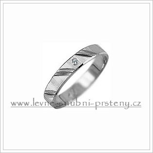 Snubní prsteny LSP 2177b bílé zlato