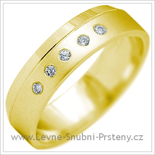 Snubní prsteny LSP 2182 žluté zlato