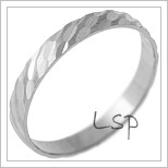 Snubní prsteny LSP 2192 - bílé zlato