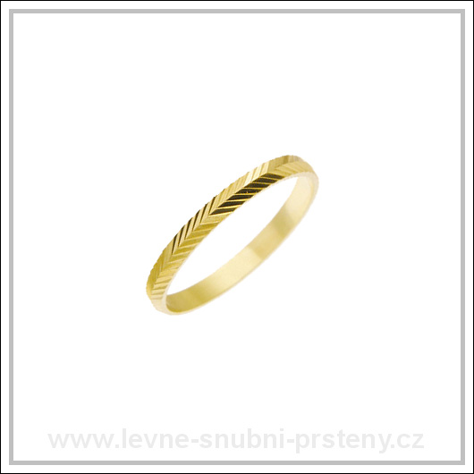 Snubní prsteny LSP 2200 žluté zlato