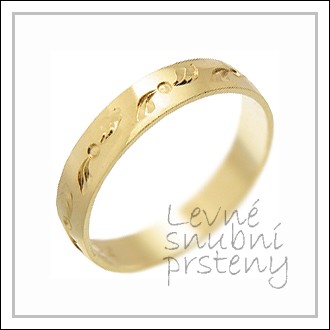 Snubní prsteny LSP 2207 žluté zlato