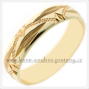 Snubní prsteny LSP 2208 žluté zlato
