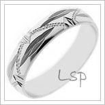Snubní prsteny LSP 2208b bílé zlato