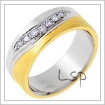 Snubní prsteny LSP 2210 - kombinované zlato