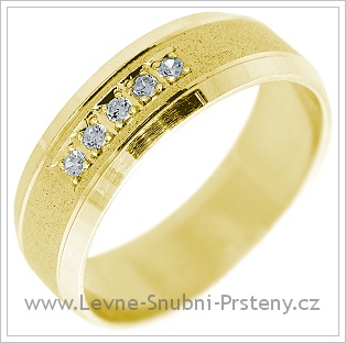 Snubní prsteny LSP 2228 žluté zlato