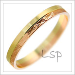 Snubní prsteny LSP 2231 kombinované zlato