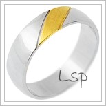 Snubní prsteny LSP 2232 - kombinované zlato