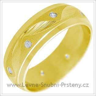 Snubní prsteny LSP 2243 žluté zlato