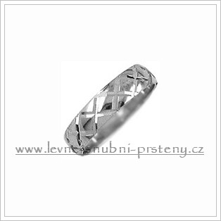 Snubní prsteny LSP 2244b bílé zlato