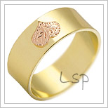 Snubní prsteny LSP 2255 žluté zlato