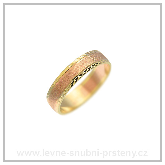 Snubní prsteny LSP 2263 kombinované zlato